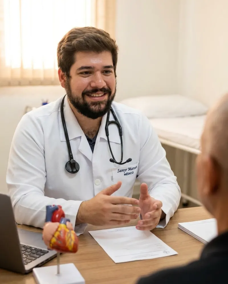 Dr. Samyr Marum em atendimento