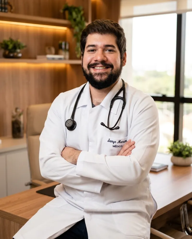 Dr. Samyr Marum no consultório